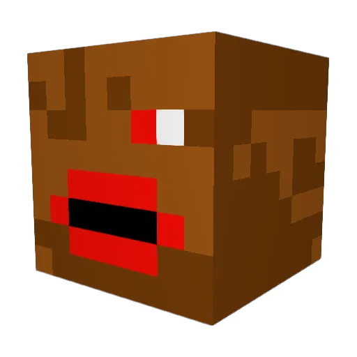 Sniffiestfoot Minecraft avatar head, 3D render