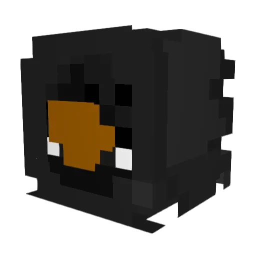 SnifflyGoat Minecraft avatar head, 3D render