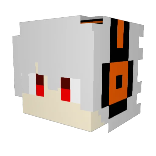 Snight888 Minecraft avatar head, 3D render