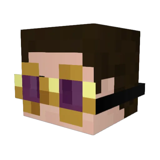 Snik3rS Minecraft avatar head, 3D render
