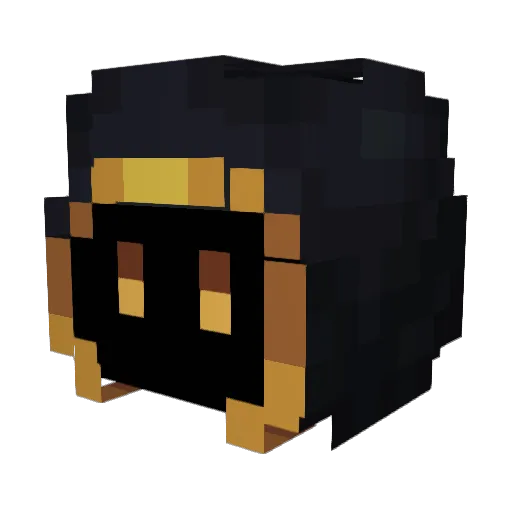 SnikySnakou Minecraft avatar head, 3D render