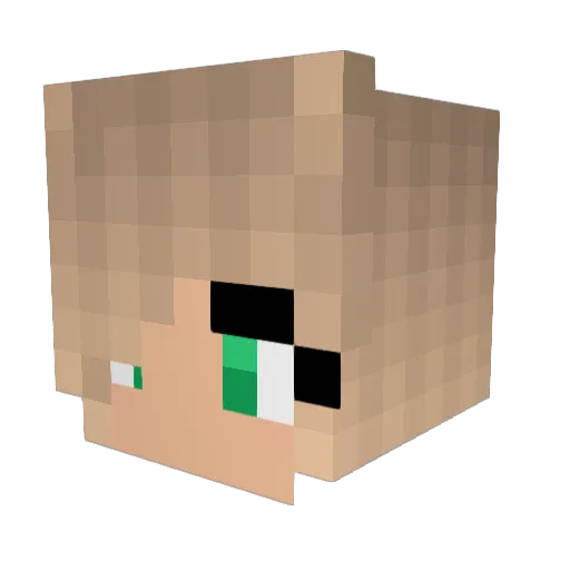 Snilleandy Minecraft avatar head, 3D render