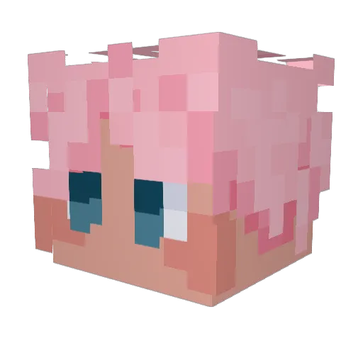 SnipUndercover Minecraft avatar head, 3D render