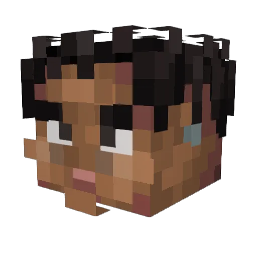 SnipYo Minecraft avatar head, 3D render