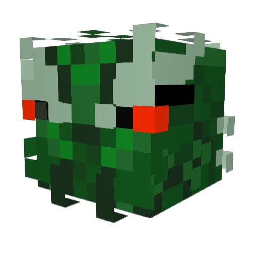 SnipedPotato Minecraft avatar head, 3D render