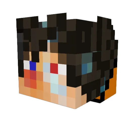 Sniper24re11 Minecraft avatar head, 3D render