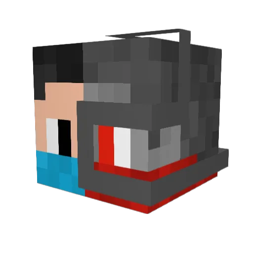 SniperBaseball Minecraft avatar head, 3D render