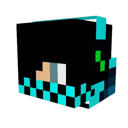 SniperBoy18 Minecraft avatar head, 3D render