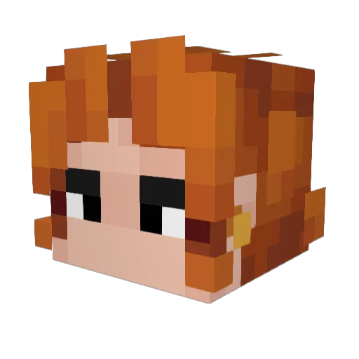 SniperFlips Minecraft avatar head, 3D render