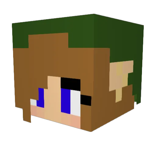 SniperSam82 Minecraft avatar head, 3D render
