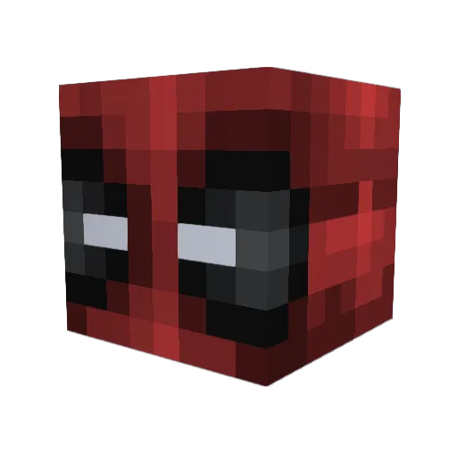 SniperStewie Minecraft avatar head, 3D render