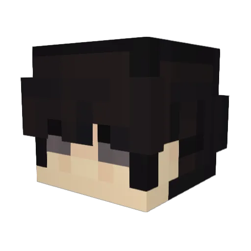 SniperUsopp Minecraft avatar head, 3D render