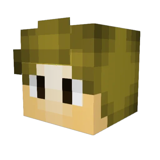 SniperWeasel12 Minecraft avatar head, 3D render