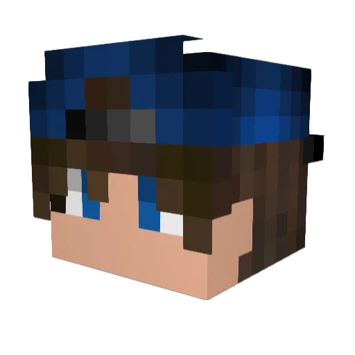 Snipergg2 Minecraft avatar head, 3D render