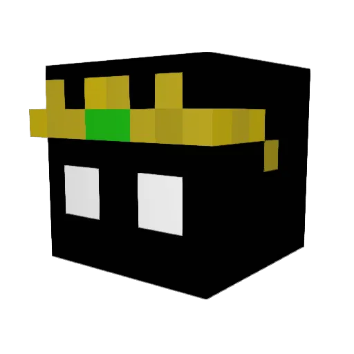 Sniperkid44 Minecraft avatar head, 3D render