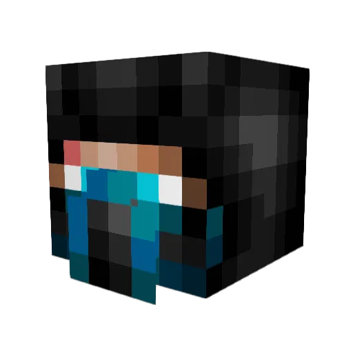Sniperking524 Minecraft avatar head, 3D render