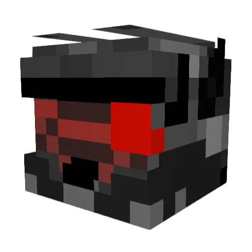 Sniperwolf626 Minecraft avatar head, 3D render