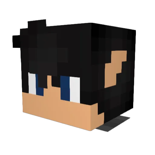 SniperwolfHD Minecraft avatar head, 3D render