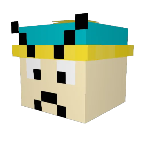 Snipes42 Minecraft avatar head, 3D render