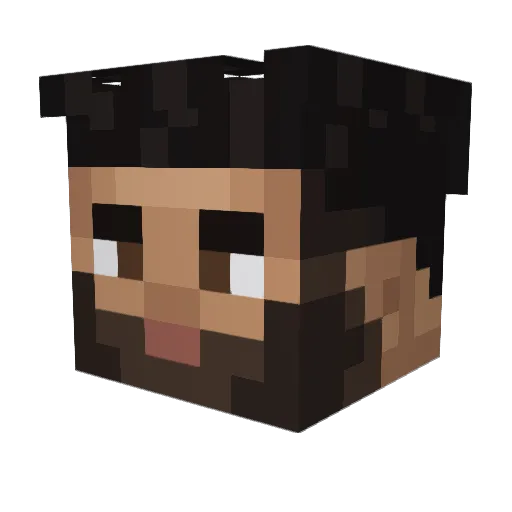 SnipesMontana Minecraft avatar head, 3D render