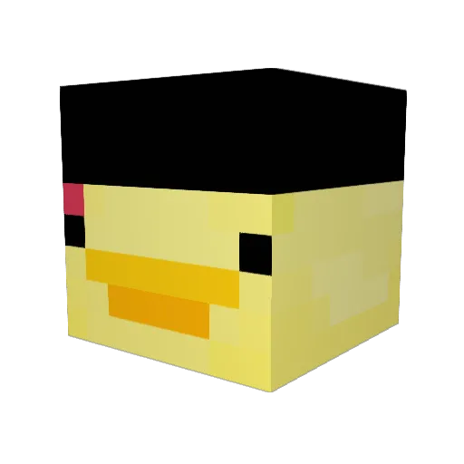 SnipesPlayzW Minecraft avatar head, 3D render