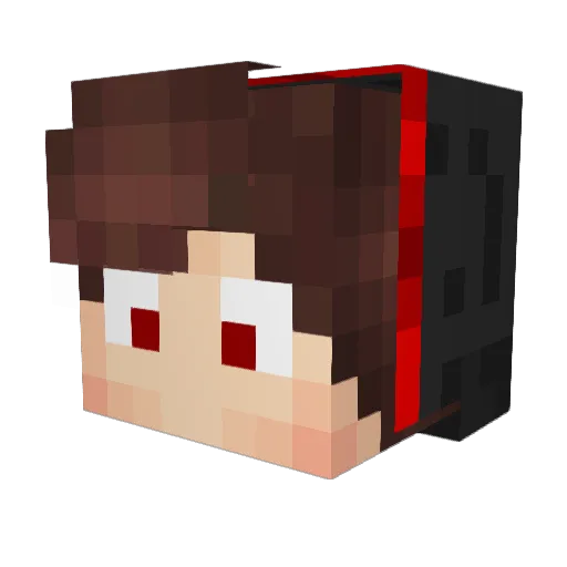 SnipexCZ Minecraft avatar head, 3D render