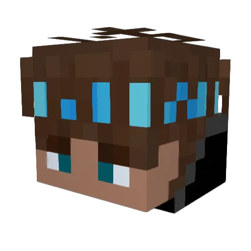 Snipfer01 Minecraft avatar head, 3D render