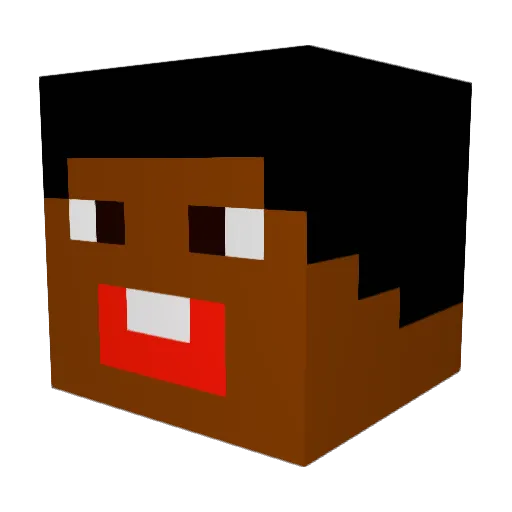 Snipingking999 Minecraft avatar head, 3D render