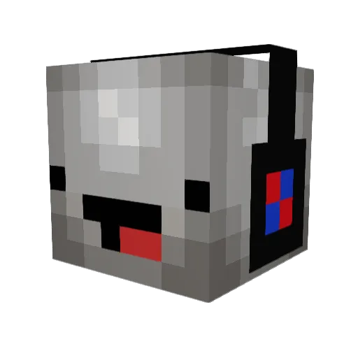 Snipr Minecraft avatar head, 3D render