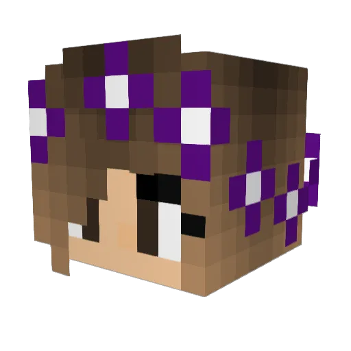 SnipurrWolf Minecraft avatar head, 3D render