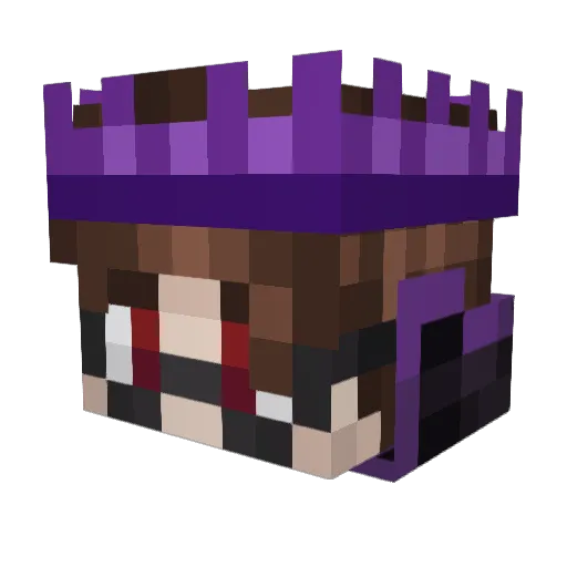 SnitchMC Minecraft avatar head, 3D render