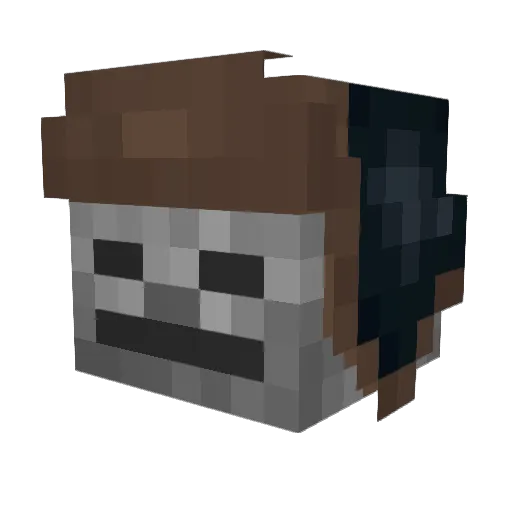 Snitex Minecraft avatar head, 3D render