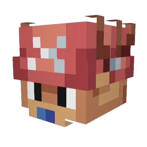 Snitzko Minecraft avatar head, 3D render