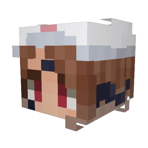Snivy0987 Minecraft avatar head, 3D render