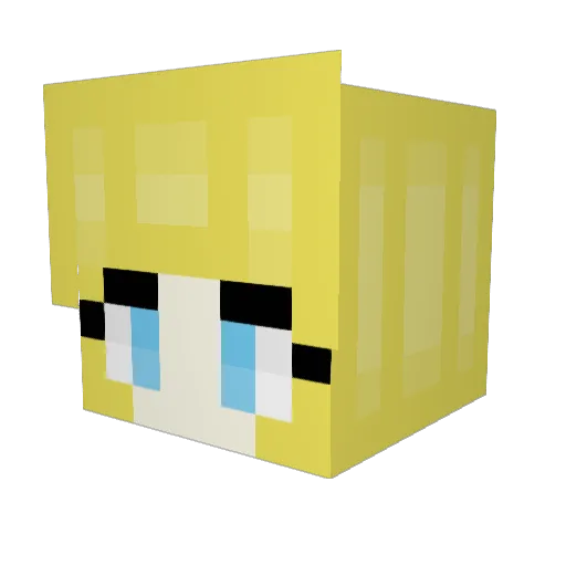 Snivy9280 Minecraft avatar head, 3D render