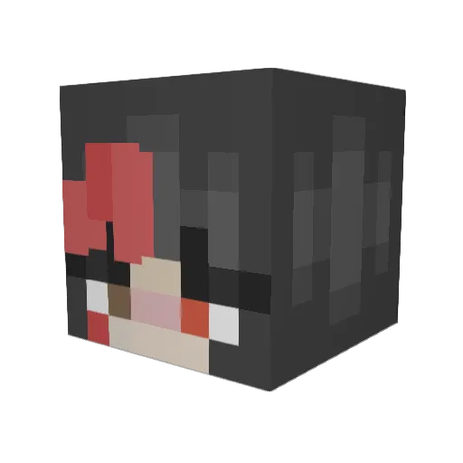 SnivyPwnz Minecraft avatar head, 3D render