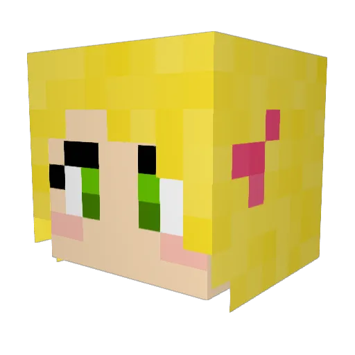 SnkyPippin Minecraft avatar head, 3D render