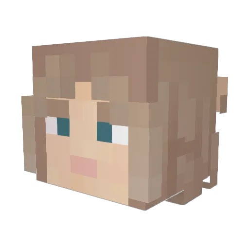 Snmus Minecraft avatar head, 3D render
