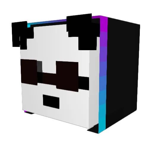 SnnowZin Minecraft avatar head, 3D render