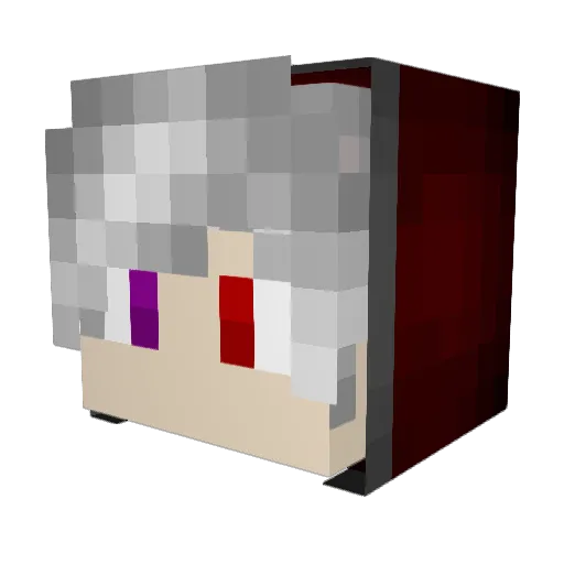 Sno789 Minecraft avatar head, 3D render