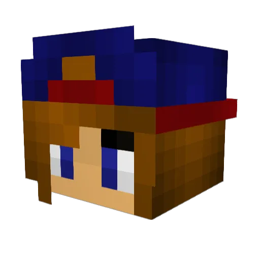 Sno_opyyy Minecraft avatar head, 3D render