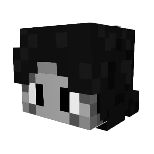 Snocer Minecraft avatar head, 3D render