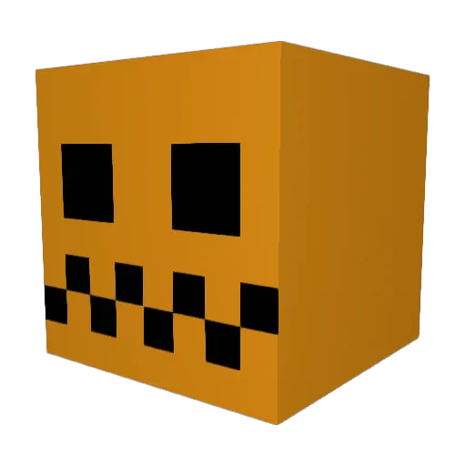 Snoepje Minecraft avatar head, 3D render