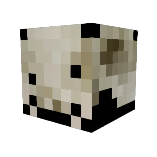 Snoewwy Minecraft avatar head, 3D render