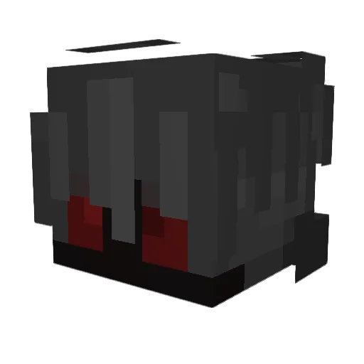Snofue Minecraft avatar head, 3D render