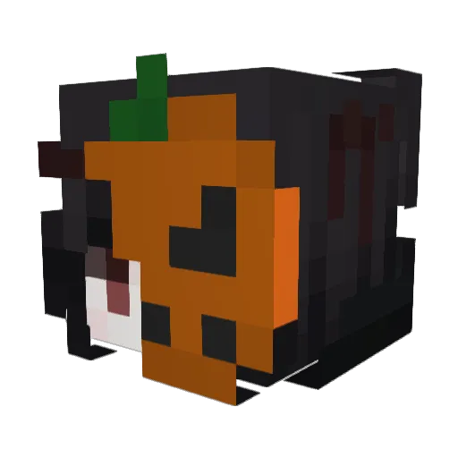 Snokers Minecraft avatar head, 3D render
