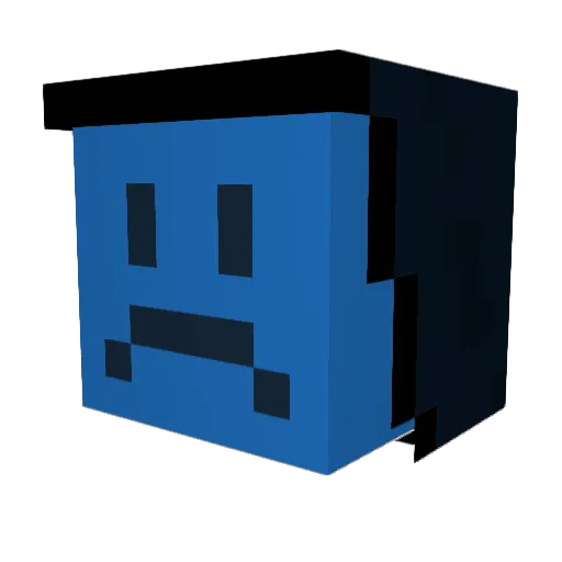 SnomTheGoat Minecraft avatar head, 3D render