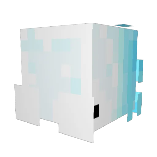 Snomavok Minecraft avatar head, 3D render
