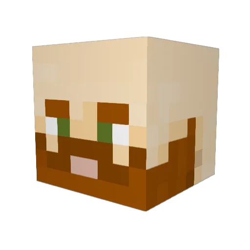 Snonk23 Minecraft avatar head, 3D render