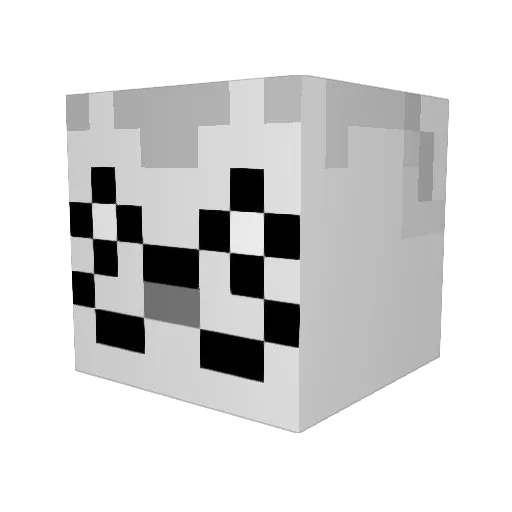 Snook830 Minecraft avatar head, 3D render